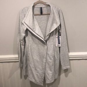 Mondetta asymmetrical full zip sweatshirt